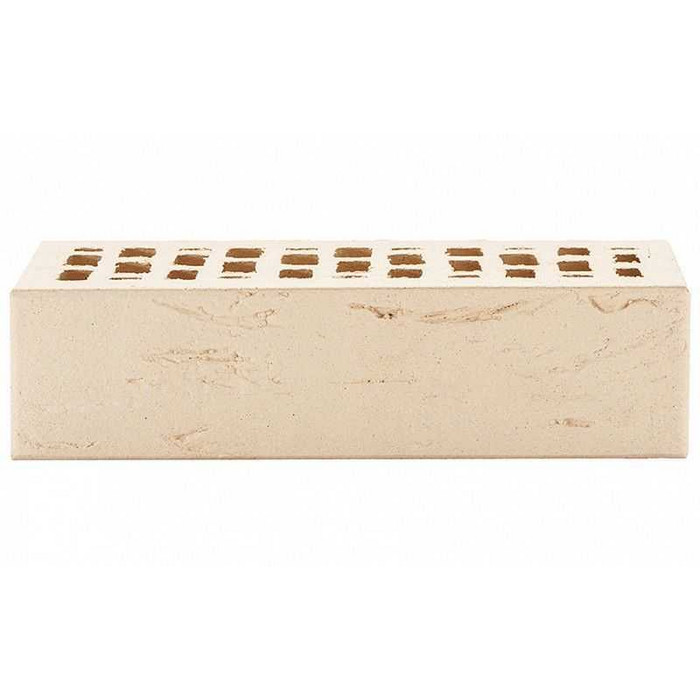 Кирпич облицовочный ЛСР слоновая кость рустик М175 250х120х65 мм фото 5