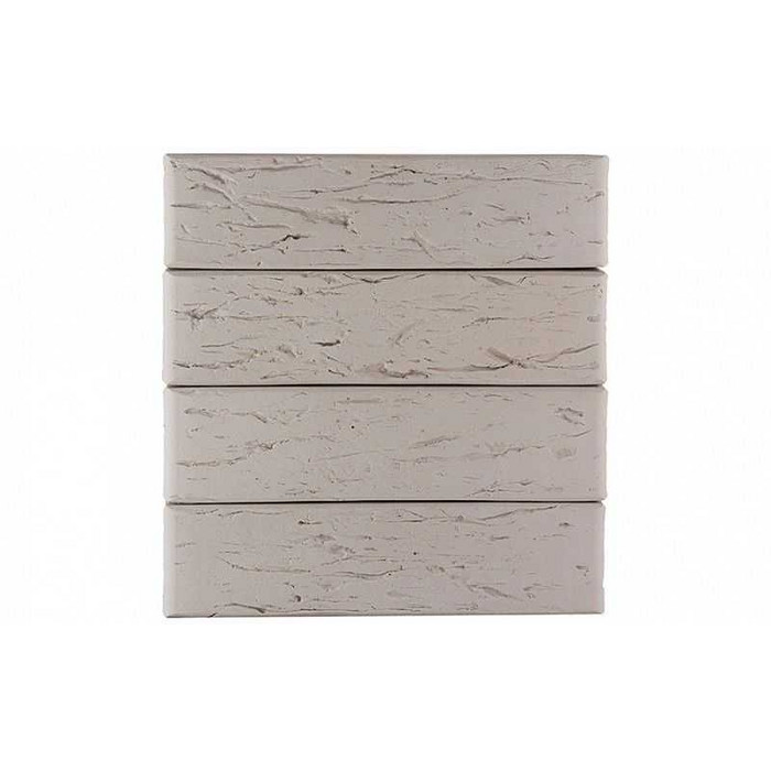 Кирпич облицовочный ЛСР светло-серый рустик М175 250х120х65 мм фото 5