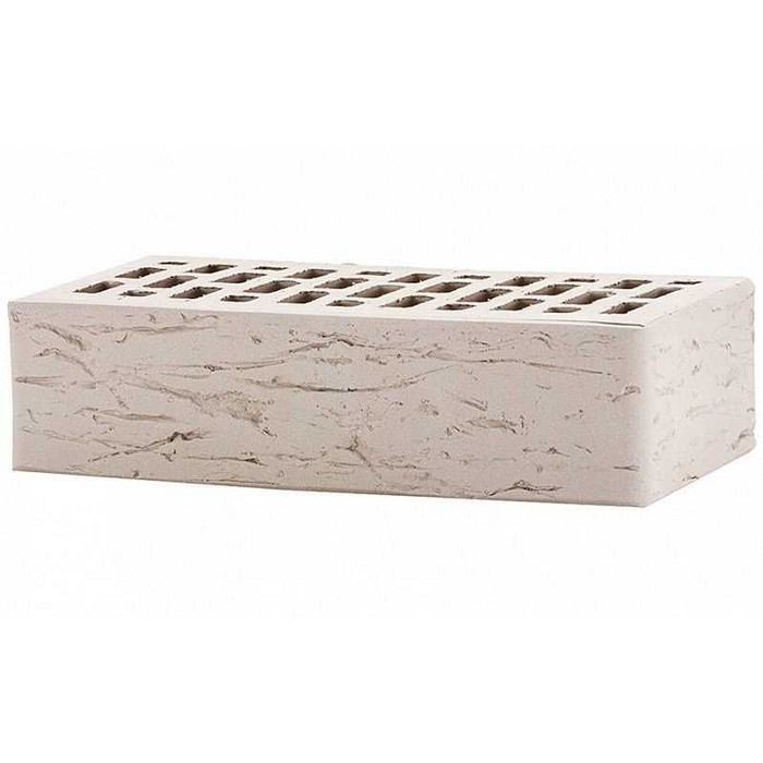 Кирпич облицовочный ЛСР светло-серый рустик М175 250х120х65 мм фото 3