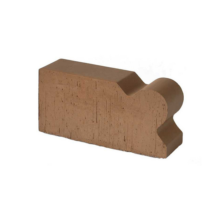 Кирпич облицовочный фигурный полнотелый Lode Brunis F20 гладкий, 250х120х65 мм