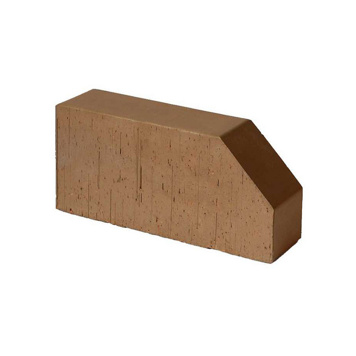 Кирпич облицовочный фигурный полнотелый Lode Brunis F6 гладкий, 250х120х65 мм фото 2
