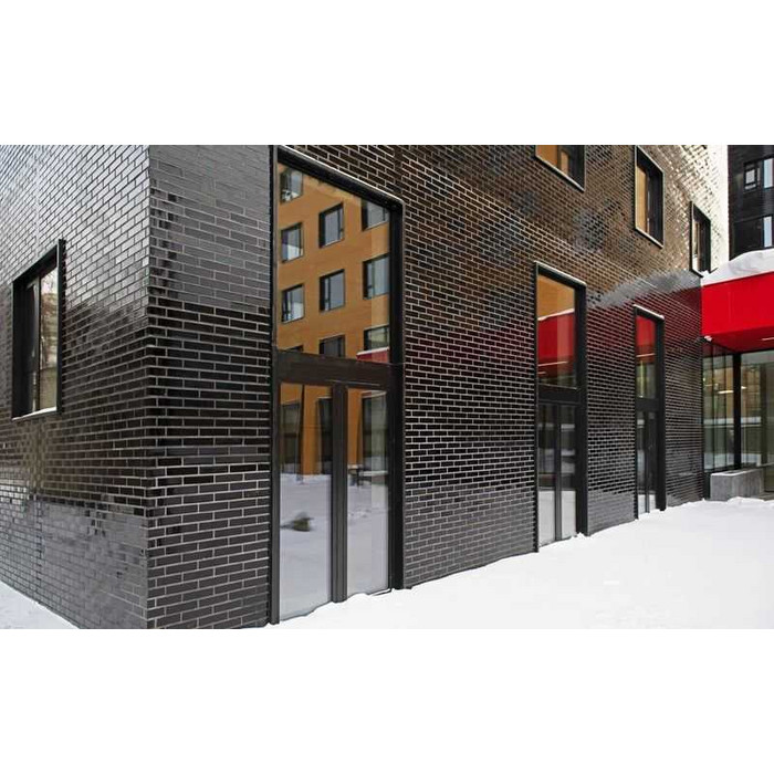 Кирпич облицовочный Terca Crystal Zwart SP, 210х100х50 мм фото 5