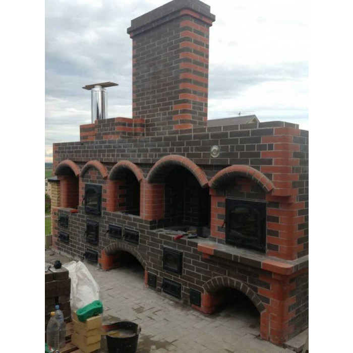 Кирпич облицовочный радиусный пустотелый Lode Brunis F15 (R60) гладкий, 250х120х65 мм