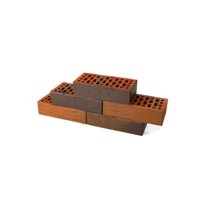 Облицовочный кирпич BRAER БРАЕР кладка Глосса Риф, 1НФ, 250х120х65 мм