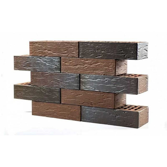 Кирпич облицовочный пустотелый Пятый элемент флэш Мюнхен рустик 250х120х65 мм фото 2