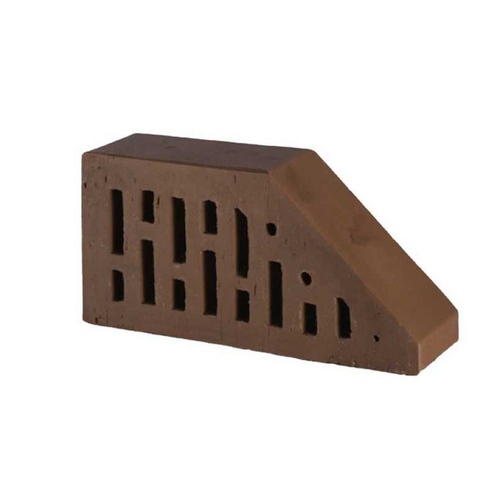 Кирпич облицовочный фигурный пустотелый Lode Brunis F16 гладкий, 250х120х65 мм