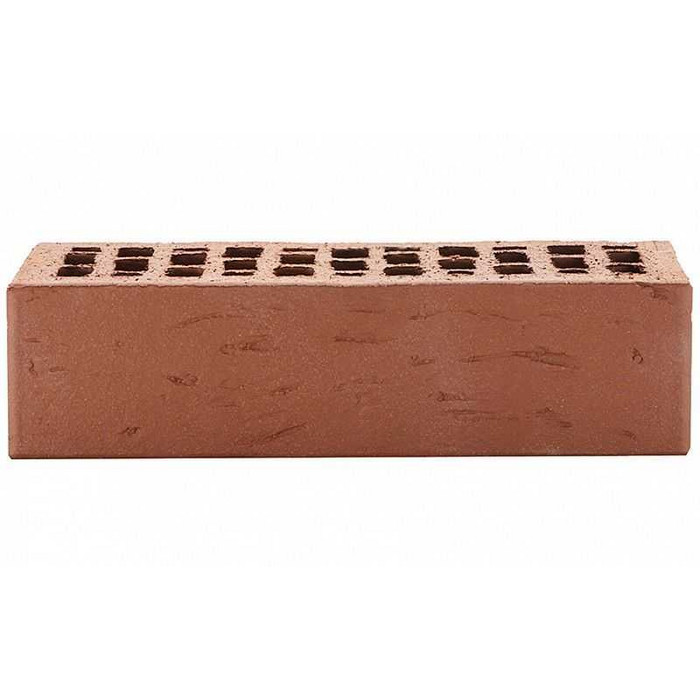 Кирпич облицовочный ЛСР коричневый рустик, утолщенные стенки, М175, 250х120х65 мм фото 4