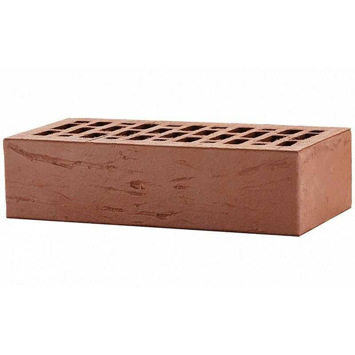 Кирпич облицовочный ЛСР коричневый рустик, утолщенные стенки, М175, 250х120х65 мм фото 3