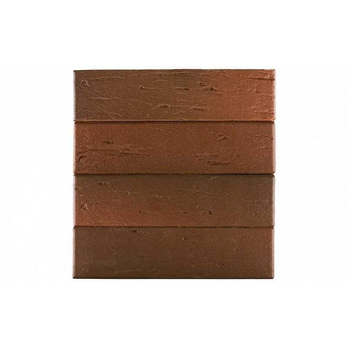 Кирпич облицовочный ЛСР красный флэшинг темный рустик, утолщенные стенки, М175, 250х120х65 мм фото 6