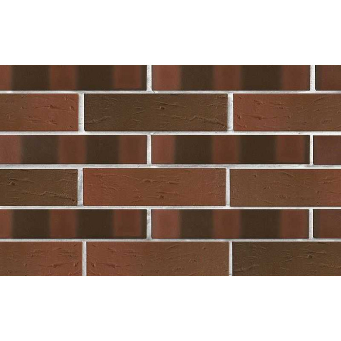 Кирпич облицовочный ЛСР красный флэшинг темный рустик, утолщенные стенки, М175, 250х120х65 мм фото 2