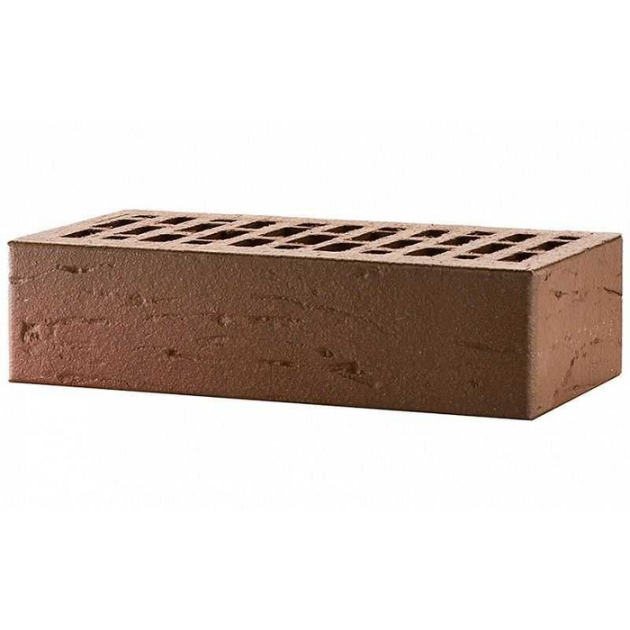 Кирпич облицовочный ЛСР красный флэшинг темный рустик, утолщенные стенки, М175, 250х120х65 мм фото 4