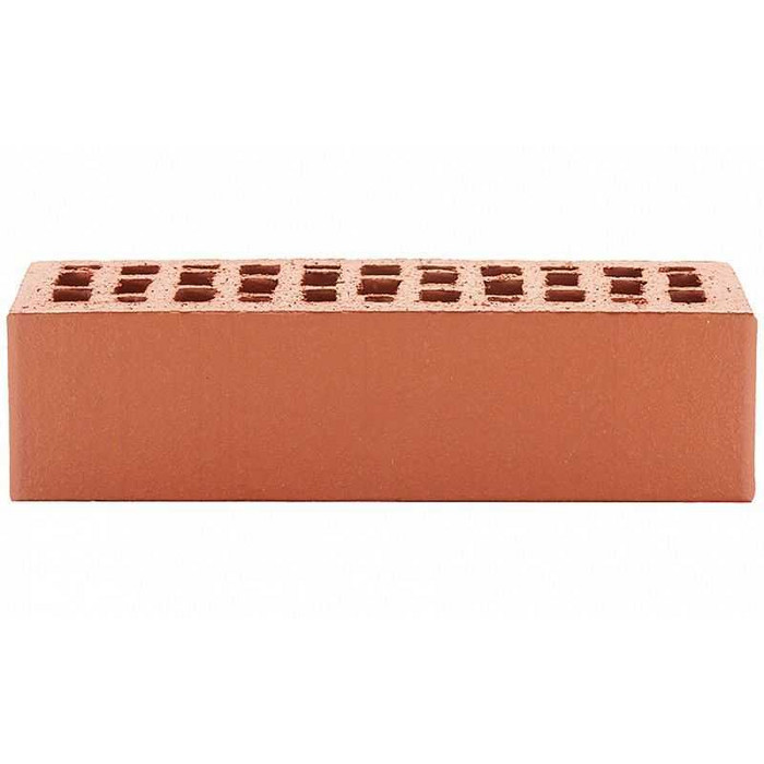 Кирпич облицовочный ЛСР красный гладкий, утолщенные стенки, F-100, 250х120х65 мм фото 4