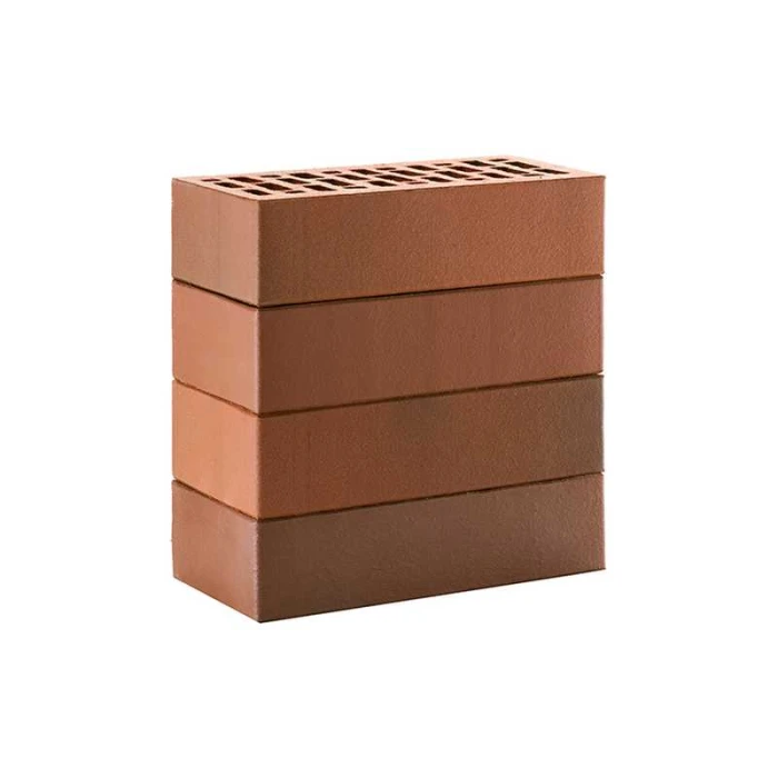 Кирпич лицевой ЛСР красный флэш темный гладкий, утолщенные стенки, 250х120х65 мм