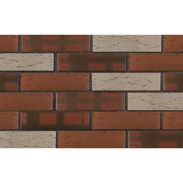 Кирпич облицовочный ЛСР темно-красный рустик, утолщенные стенки, М175, 250х120х65 мм фото 2