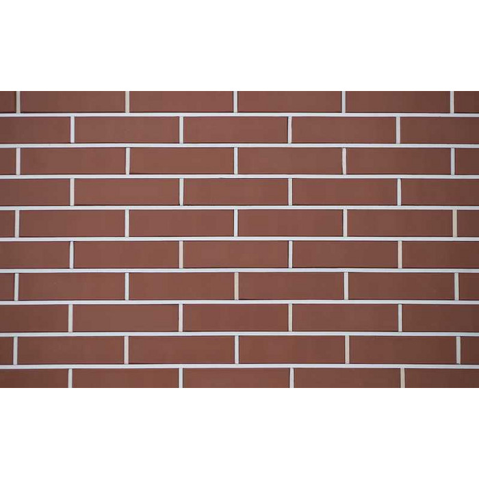 Кирпич облицовочный Керма Бордо темный гладкий 250х120х65 мм