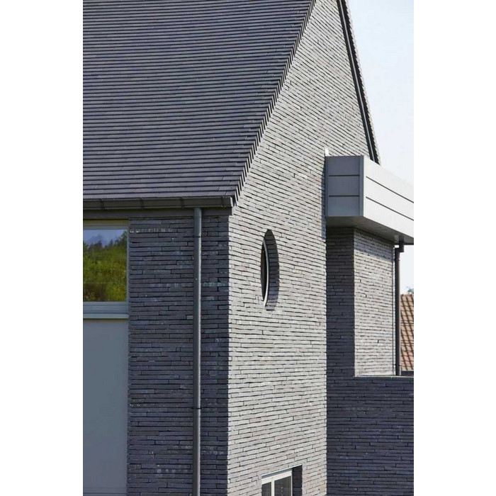 Облицовочный кирпич Terca Lathi Wasserstrich Gesmoord-Spezial Zwart, 495х100х38 мм фото 9