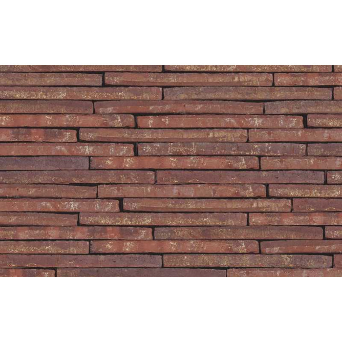 Облицовочный кирпич Terca Tobago Wasserstrich Special Rood, 495х100х38 мм