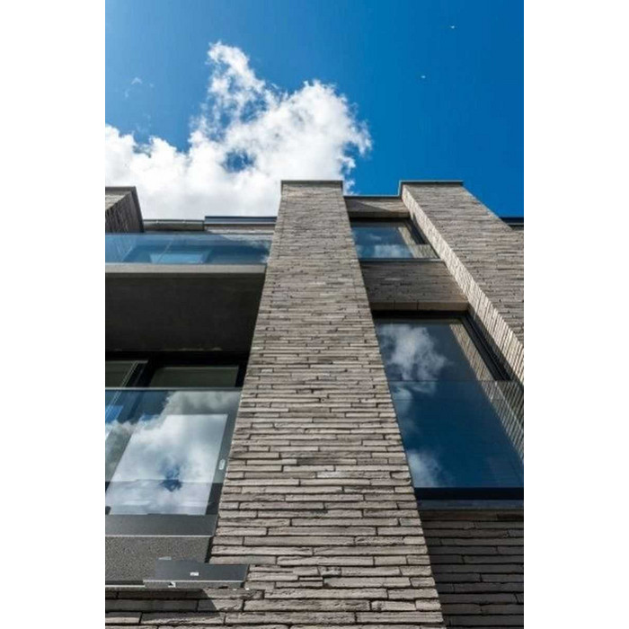 Кирпич облицовочный Terca Wasserstrich Special Kwartsgrijs (Arctic Gedampft), 510х100х40 мм фото 5