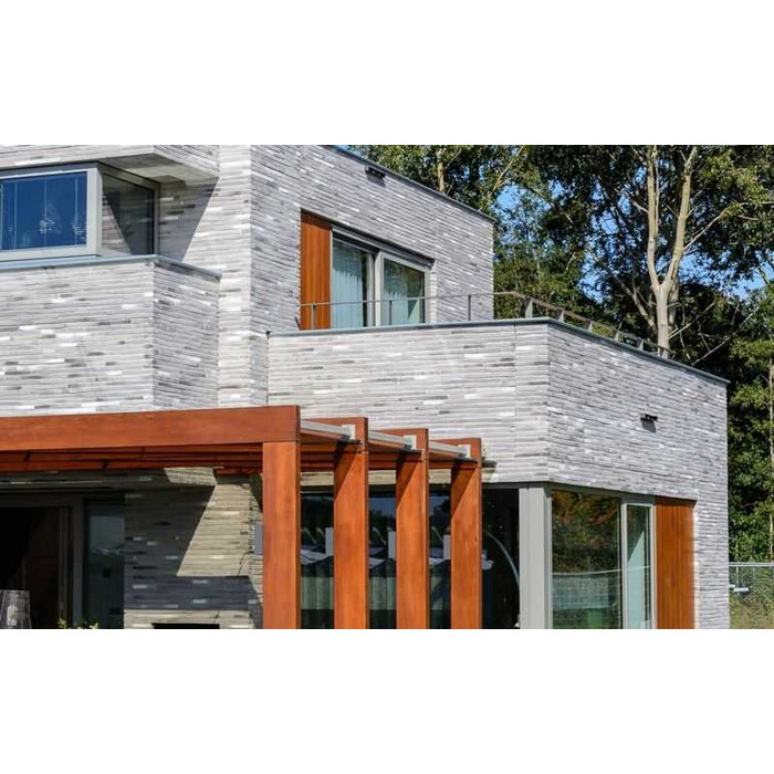 Кирпич облицовочный Terca Wasserstrich Special Kwartsgrijs (Arctic Gedampft), 510х100х40 мм фото 10