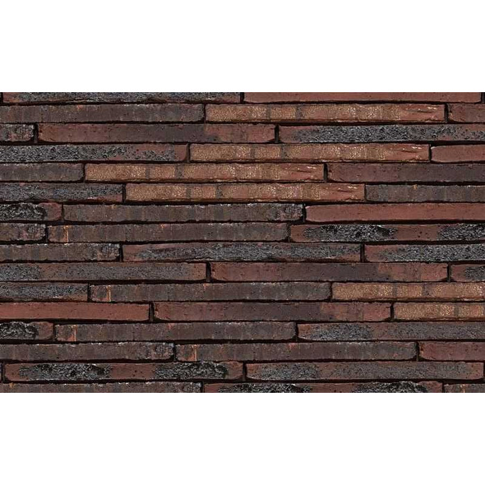 Кирпич облицовочный Terca Tobago Kohle Wasserstrich Special E1, 495х100х38 мм фото 2