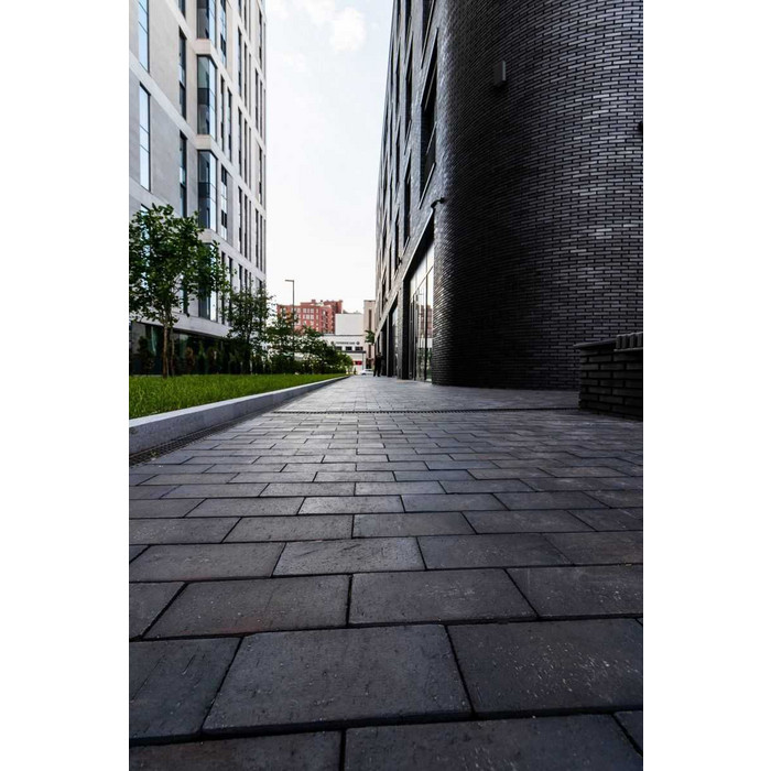 Кирпич клинкерный Muhr 15 Schwarz-bunt Edelglanz гладкий, 240х90х40 мм фото 5