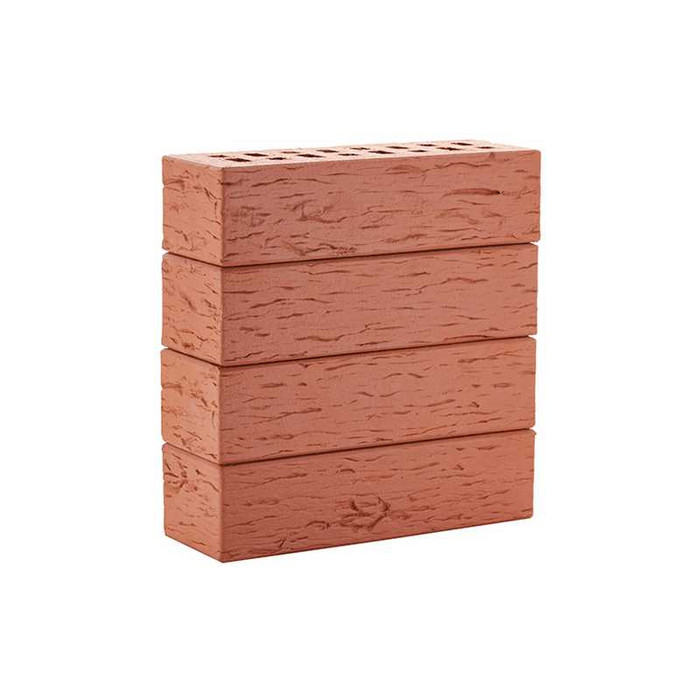 Кирпич ЛСР Лондон береста клинкерный красный M300 250х85х65 мм