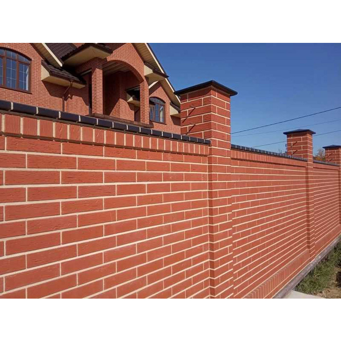 Кирпич ЛСР Лондон береста клинкерный красный M300 250х85х65 мм фото 7