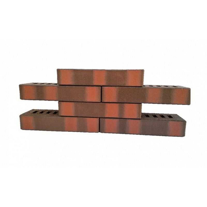 Кирпич клинкерный ЛСР 0,61 НФ темно-красный флэшинг пестрый, 280х85х50 мм фото 6