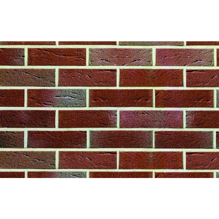 Кирпич клинкерный пустотелый ABC 0559 Teklenburg bunt-geflammt handform-besandelt с песком, 240х115х71 мм