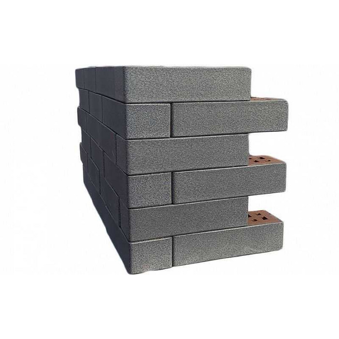 Кирпич клинкерный ЛСР коричневый серебристый ангоб, гладкий, 250х85х65 мм фото 3