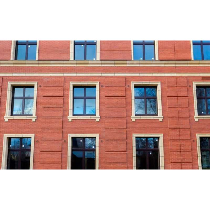 Кирпич клинкерный ЛСР Эдинбург темно-красный классик береста M300 250х85х65 мм фото 7