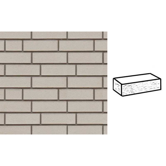 Кирпич клинкерный Muhr 36 Silbergrau nuanciert рустик, 240х115х71 мм