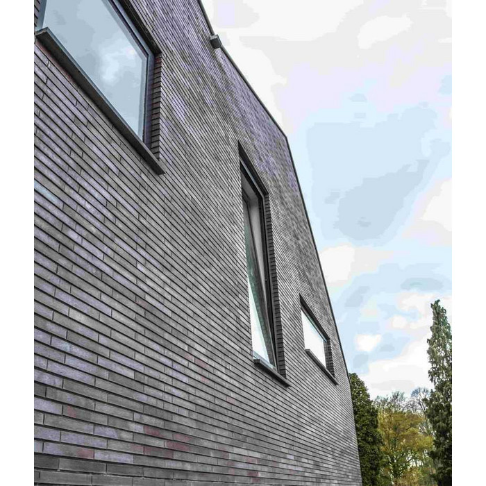 Кирпич клинкерный Muhr 10 Violettblau geflammt гладкий, 290х90х40 мм фото 4