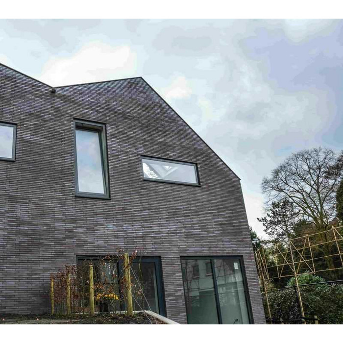 Кирпич клинкерный Muhr 10 Violettblau geflammt гладкий, 290х90х40 мм фото 3