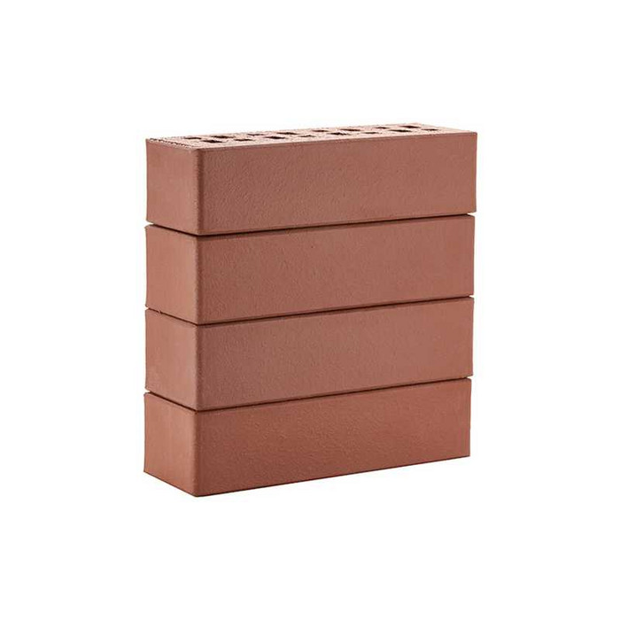 Кирпич ЛСР Эдинбург гладкий клинкерный темно-красный M300 250х85х65 мм