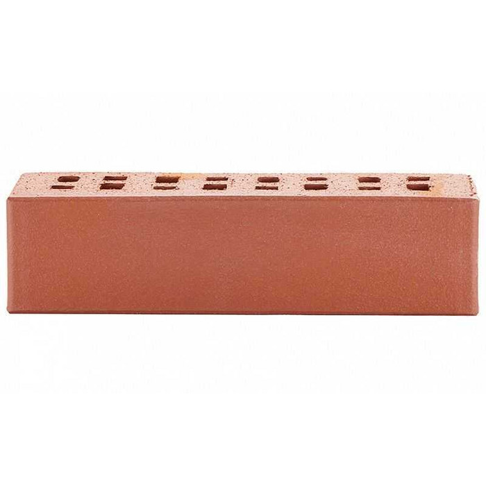 Кирпич клинкерный ЛСР Лондон красный классик гладкий M300 250х85х65 мм фото 4