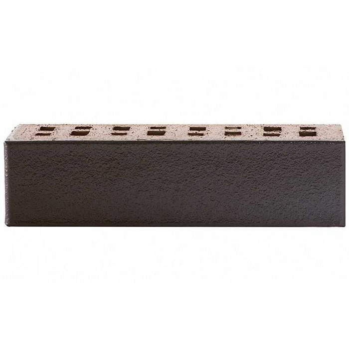 Кирпич клинкерный ЛСР Рейкьявик гладкий черный ангоб глянцевый, 250х85х65 мм фото 4