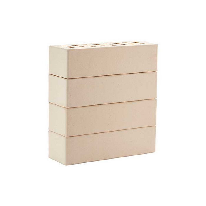 Кирпич клинкерный ЛСР Неаполь белый гладкий M300 250х85х65 мм