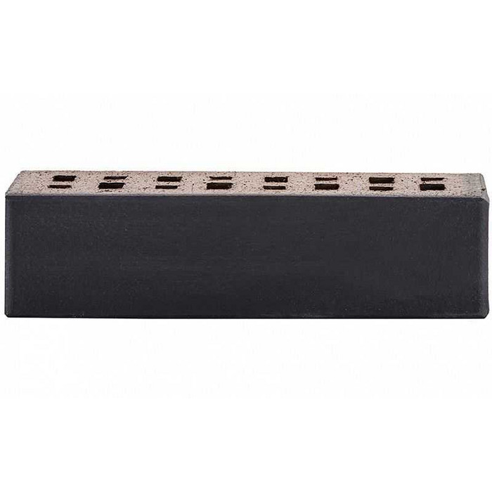 Кирпич ЛСР Рейкьявик гладкий черный ангоб матовый клинкерный М300 250х85х65 мм фото 5