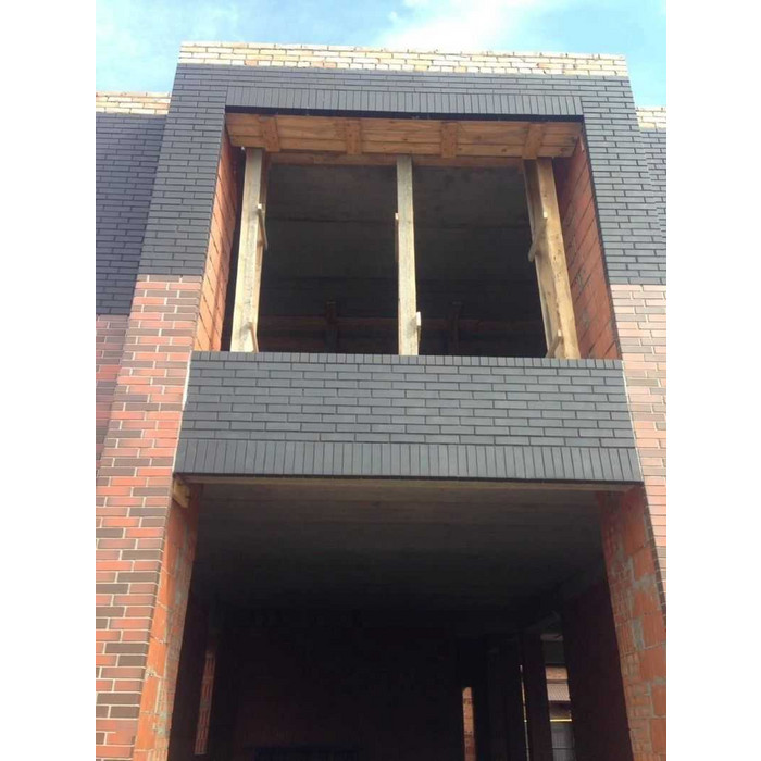 Кирпич ЛСР Рейкьявик гладкий черный ангоб матовый клинкерный М300 250х85х65 мм фото 9