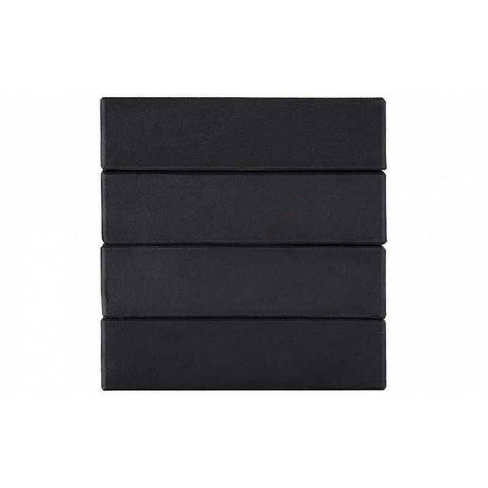 Кирпич ЛСР Рейкьявик гладкий черный ангоб матовый клинкерный М300 250х85х65 мм фото 6