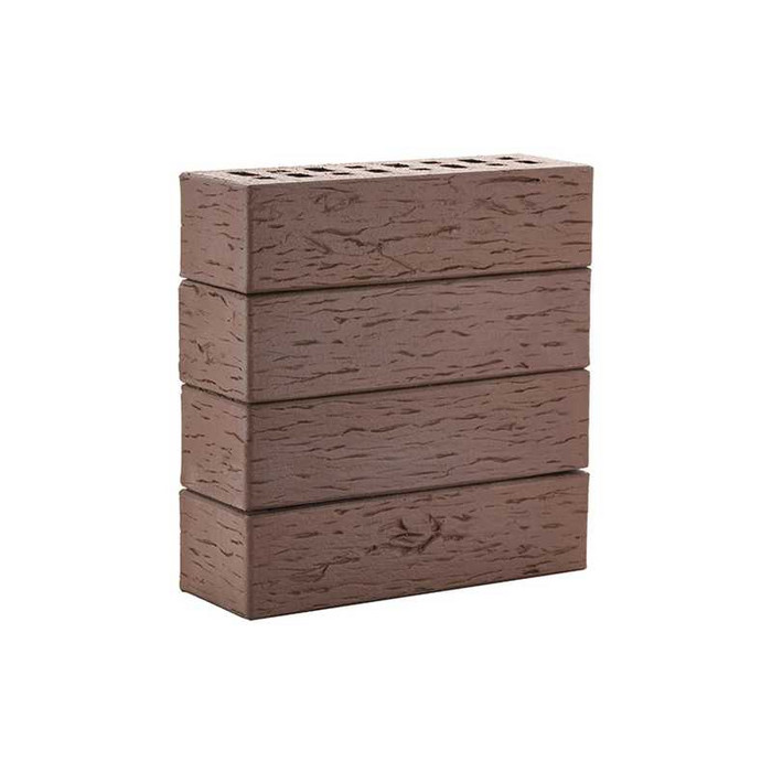 Кирпич ЛСР Мюнхен береста клинкерный коричневый M300 250х85х65 мм