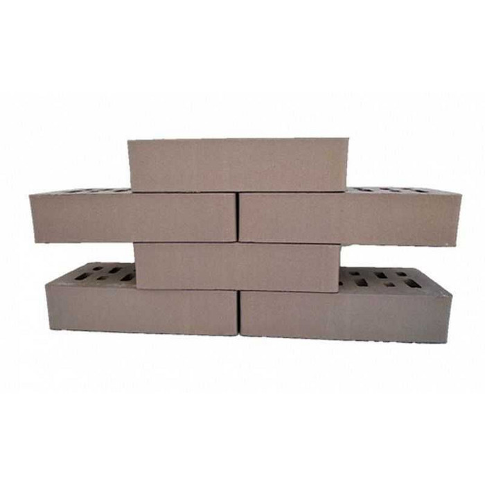 Кирпич клинкерный пустотелый ЛСР серый №9, без фаски, 210х100х50 мм фото 3