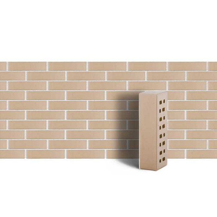 Кирпич клинкерный пустотелый ЛСР серый 0,5% №7 гладкий, 210х100х50 мм