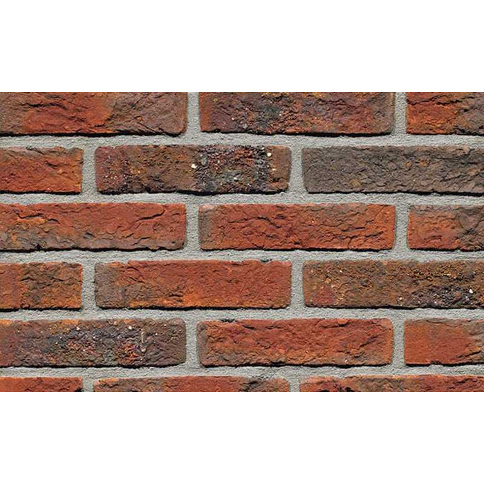 Кирпич облицовочный Terca Blauw-Rood Genaunceerd Gesinterd, 210х100х50 мм
