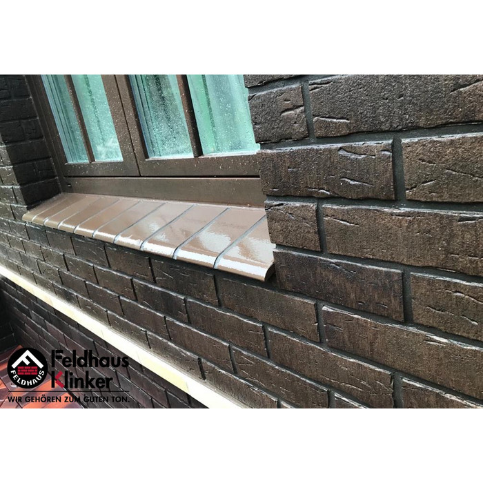 Кирпич клинкерный Feldhaus Klinker K697 sintra geo 215х102х65 мм фото 2