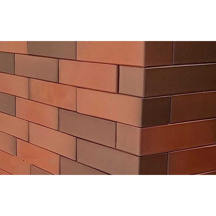 Кирпич клинкерный ЛСР красный легкий флэшинг, гладкий, 250х85х65 мм фото 3