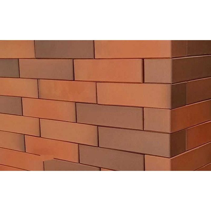 Кирпич клинкерный ЛСР красный легкий флэшинг, гладкий, 250х85х65 мм фото 6