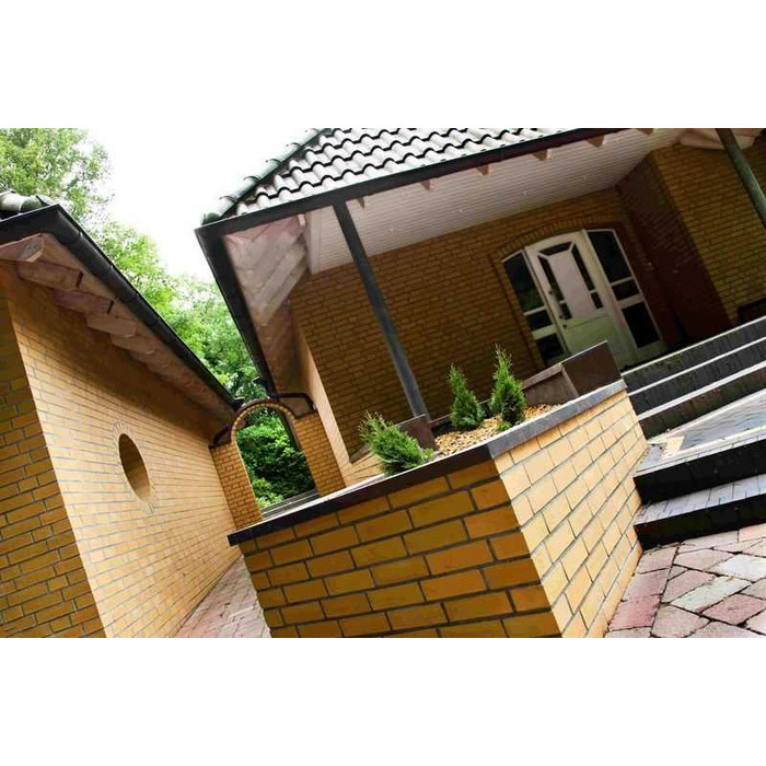 Кирпич клинкерный Muhr 01 Niederlausitzer Gelb гладкий, 240х115х71 мм фото 8