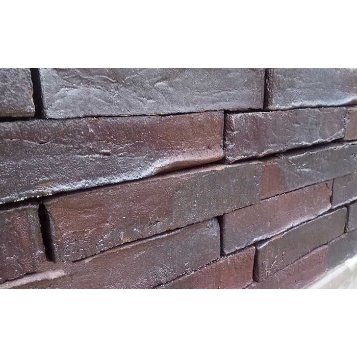 Кирпич клинкерный Muhr 10 Violettblau geflammt, 240х52х52 мм фото 3